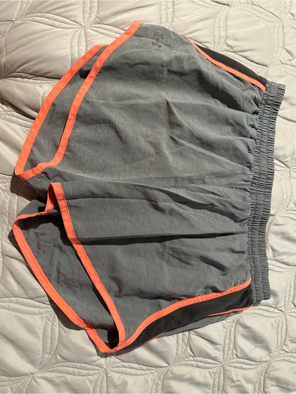 Women’s Under Armour Gray Shorts with Coral Trim